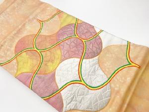 リサイクル　立涌模様織出し名古屋帯